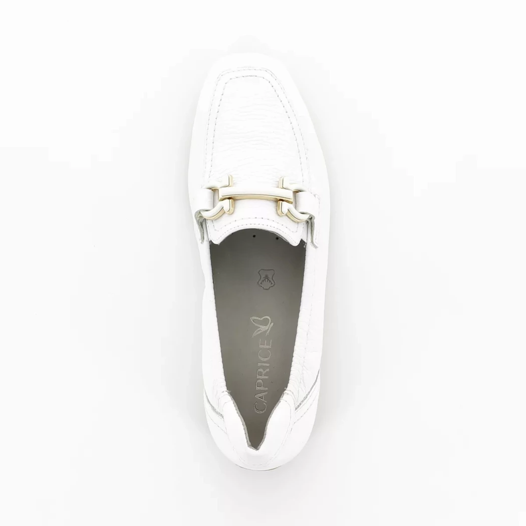 Image (6) de la chaussures Caprice - Mocassins Blanc en Cuir