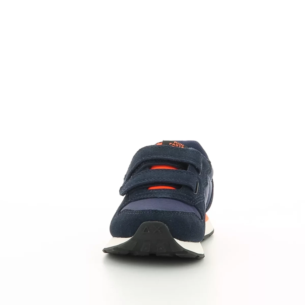 Image (5) de la chaussures Sun68 - Baskets Bleu en Cuir nubuck