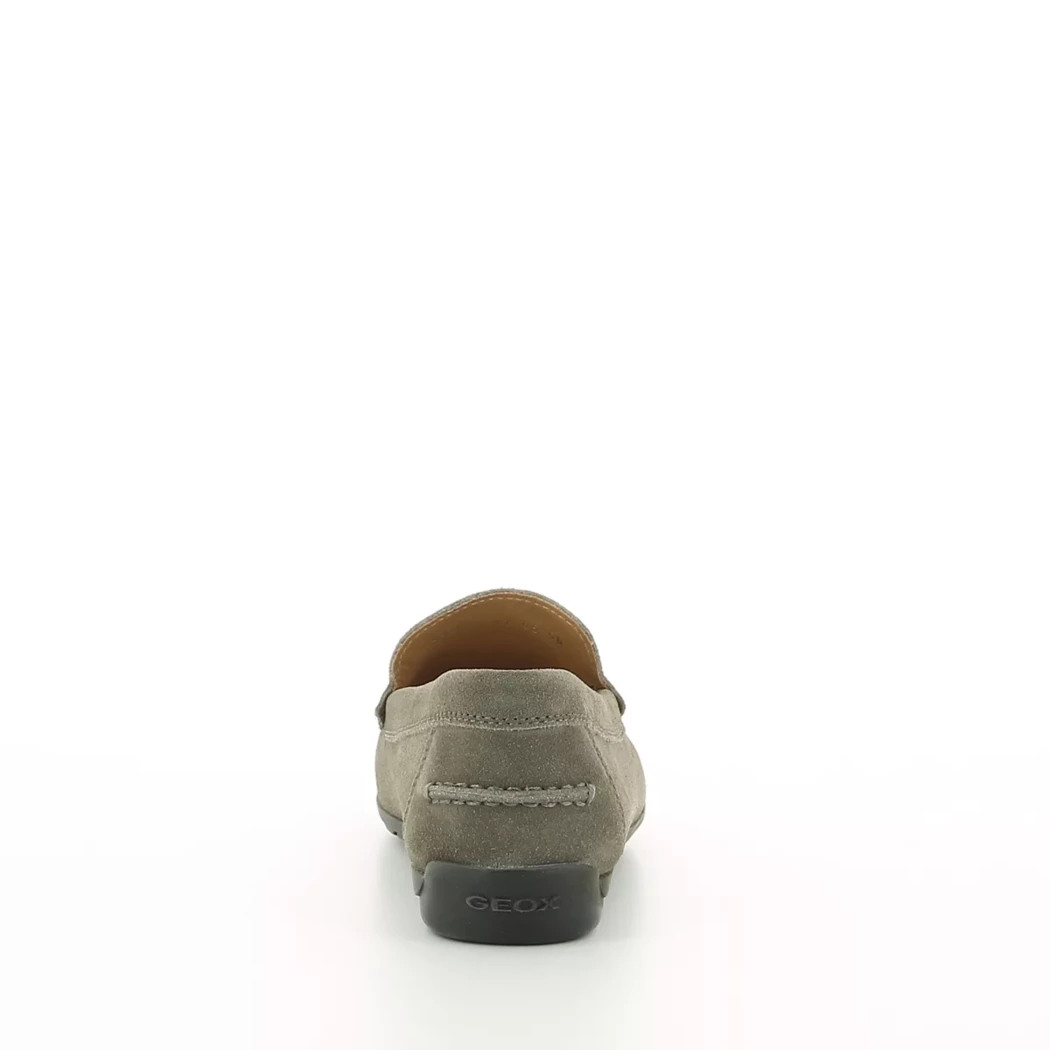Image (3) de la chaussures Geox - Mocassins Taupe en Cuir nubuck