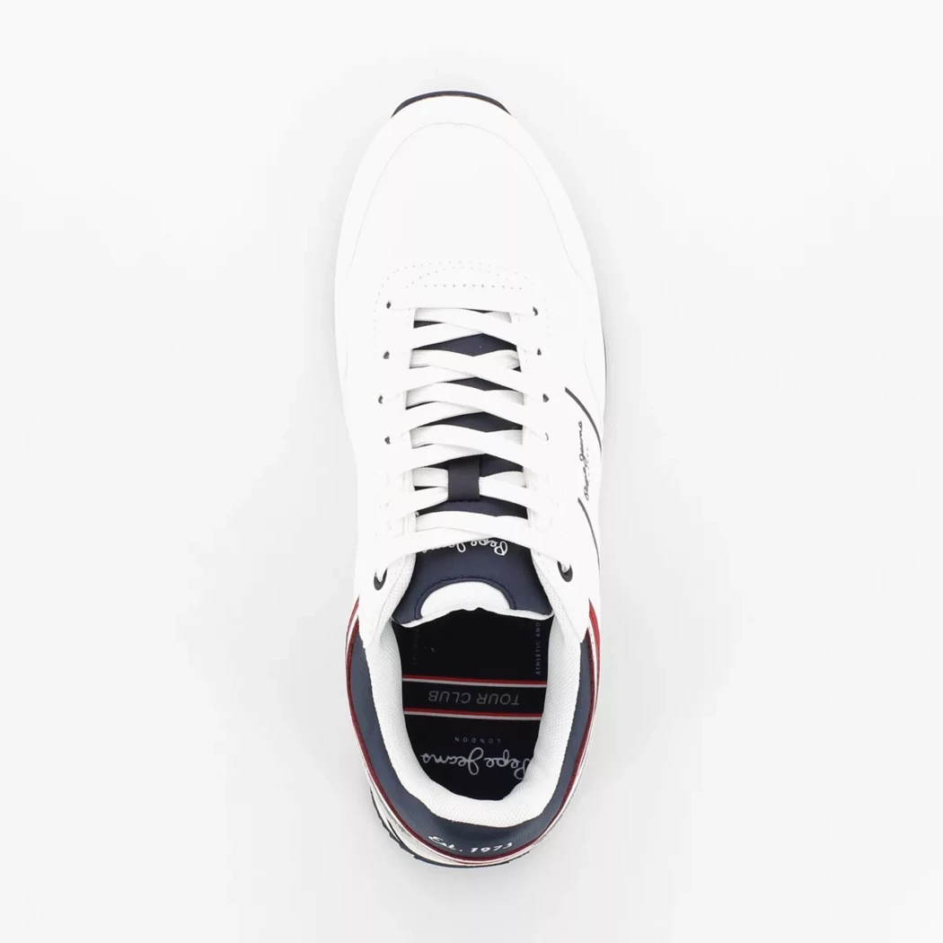 Image (6) de la chaussures Pepe Jeans - Baskets Blanc en Cuir synthétique