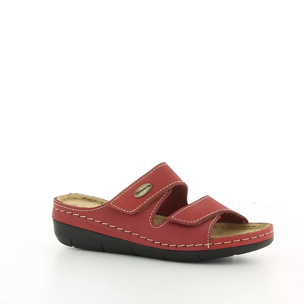 Image (1) de la chaussures Tamaris - Mules et Sabots Rouge en Cuir nubuck