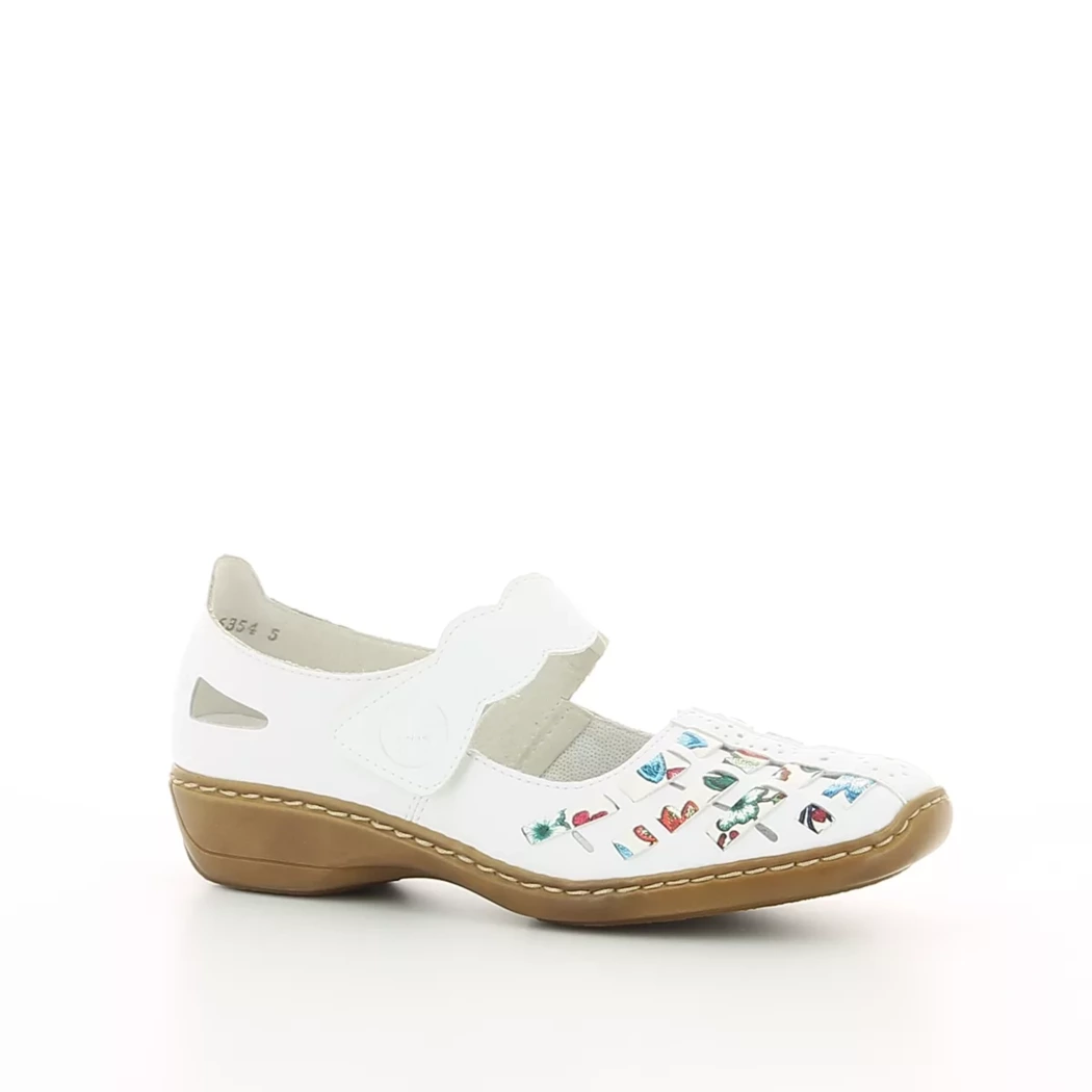 Image (1) de la chaussures Rieker - Escarpins Blanc en Cuir