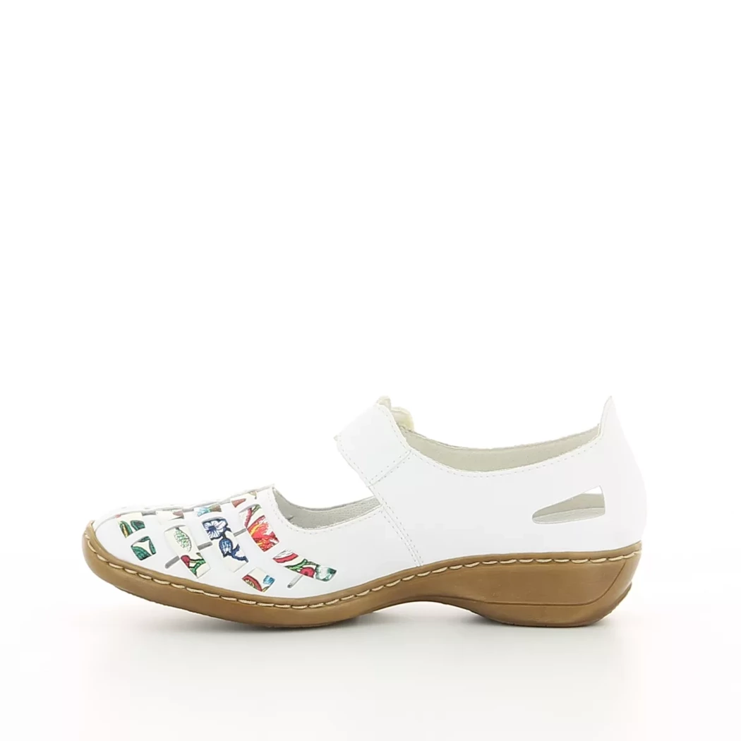 Image (4) de la chaussures Rieker - Escarpins Blanc en Cuir