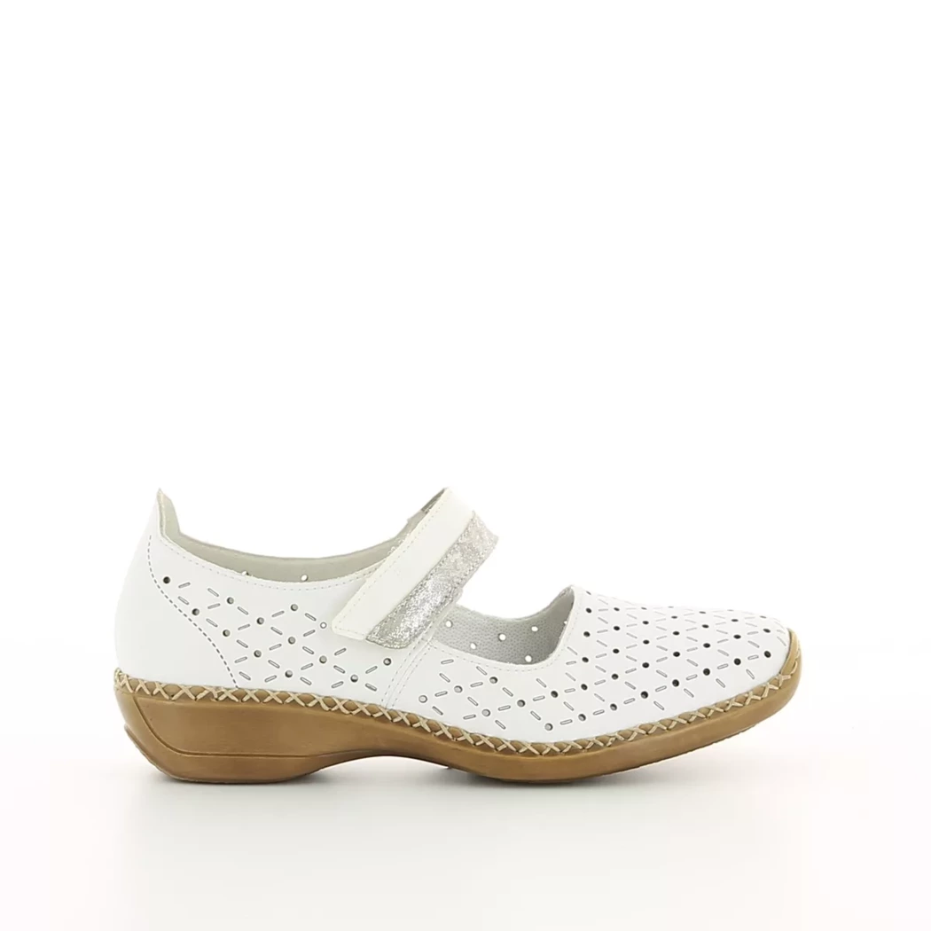 Image (2) de la chaussures Rieker - Escarpins Blanc en Cuir