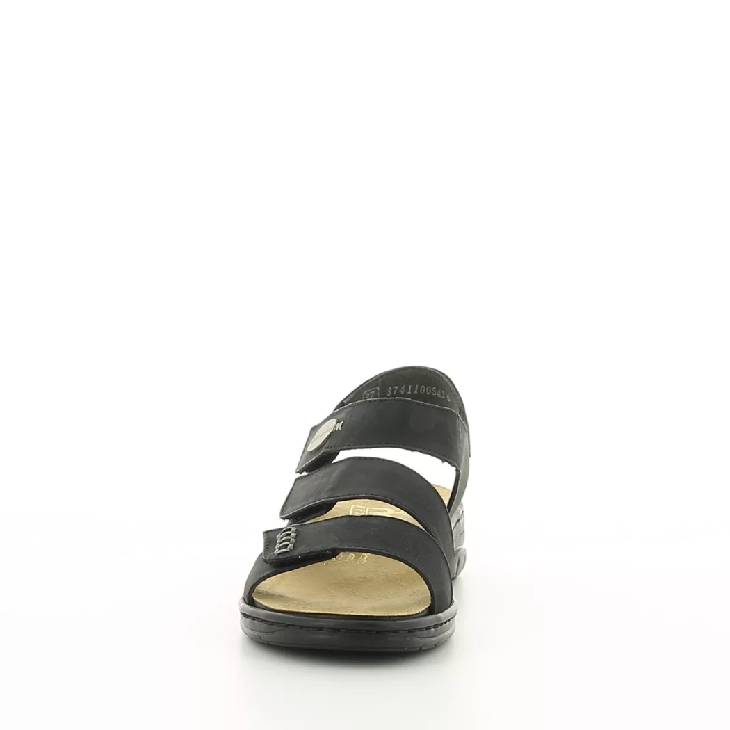 Image (5) de la chaussures Rieker - Sandales et Nu-Pieds Noir en Cuir nubuck