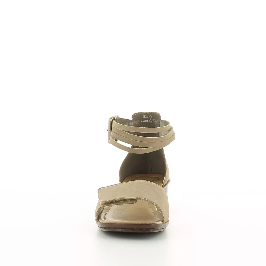 Image (5) de la chaussures Rieker - Sandales et Nu-Pieds Taupe en Cuir synthétique