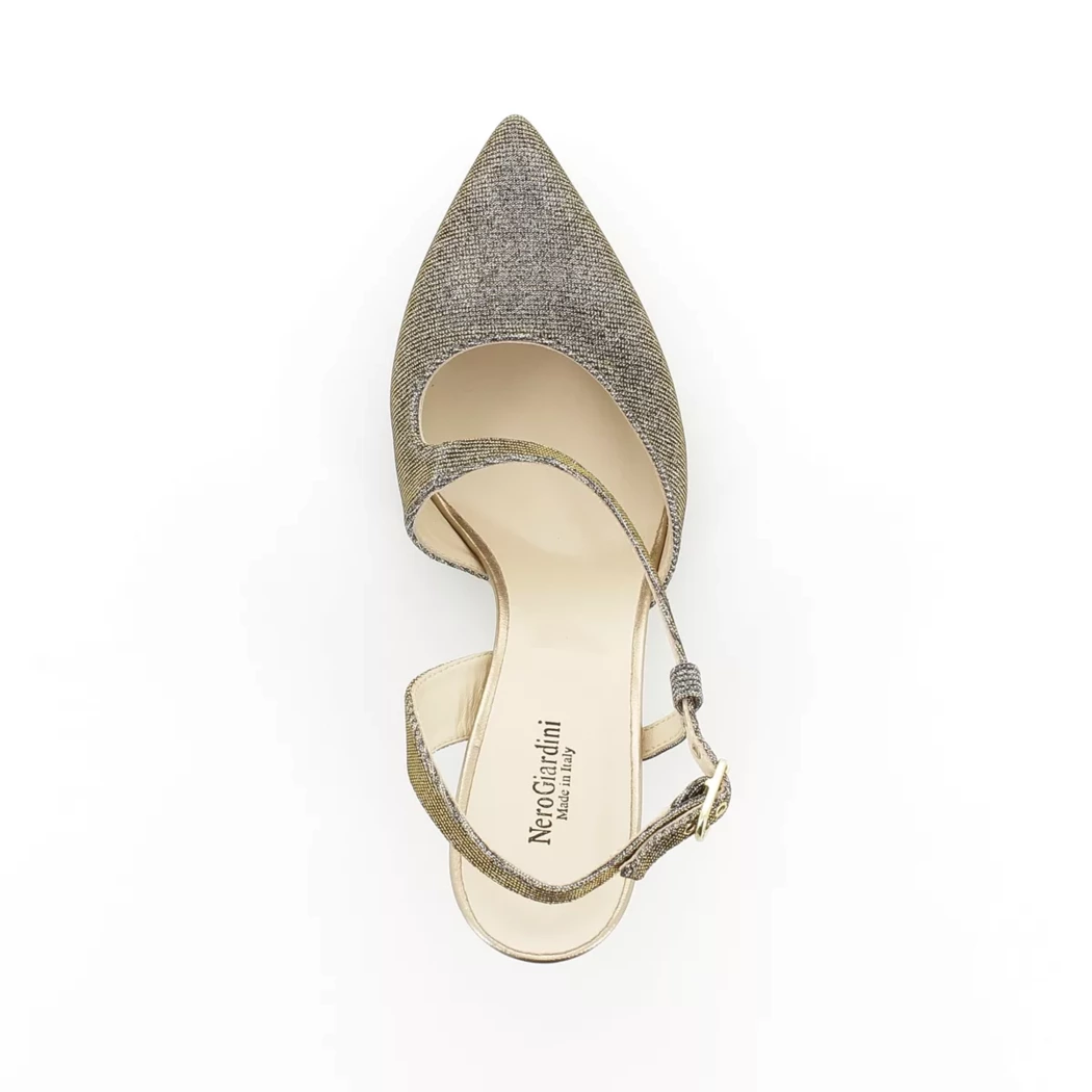 Image (6) de la chaussures Nero Giardini - Escarpins Or / Bronze / Platine en Textile