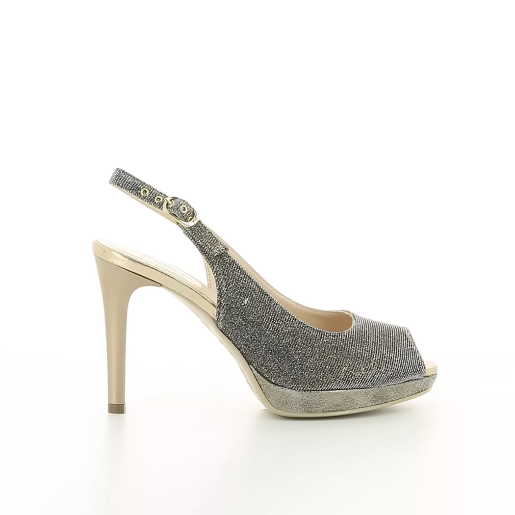 Image (2) de la chaussures Nero Giardini - Sandales et Nu-Pieds Or / Bronze / Platine en Textile