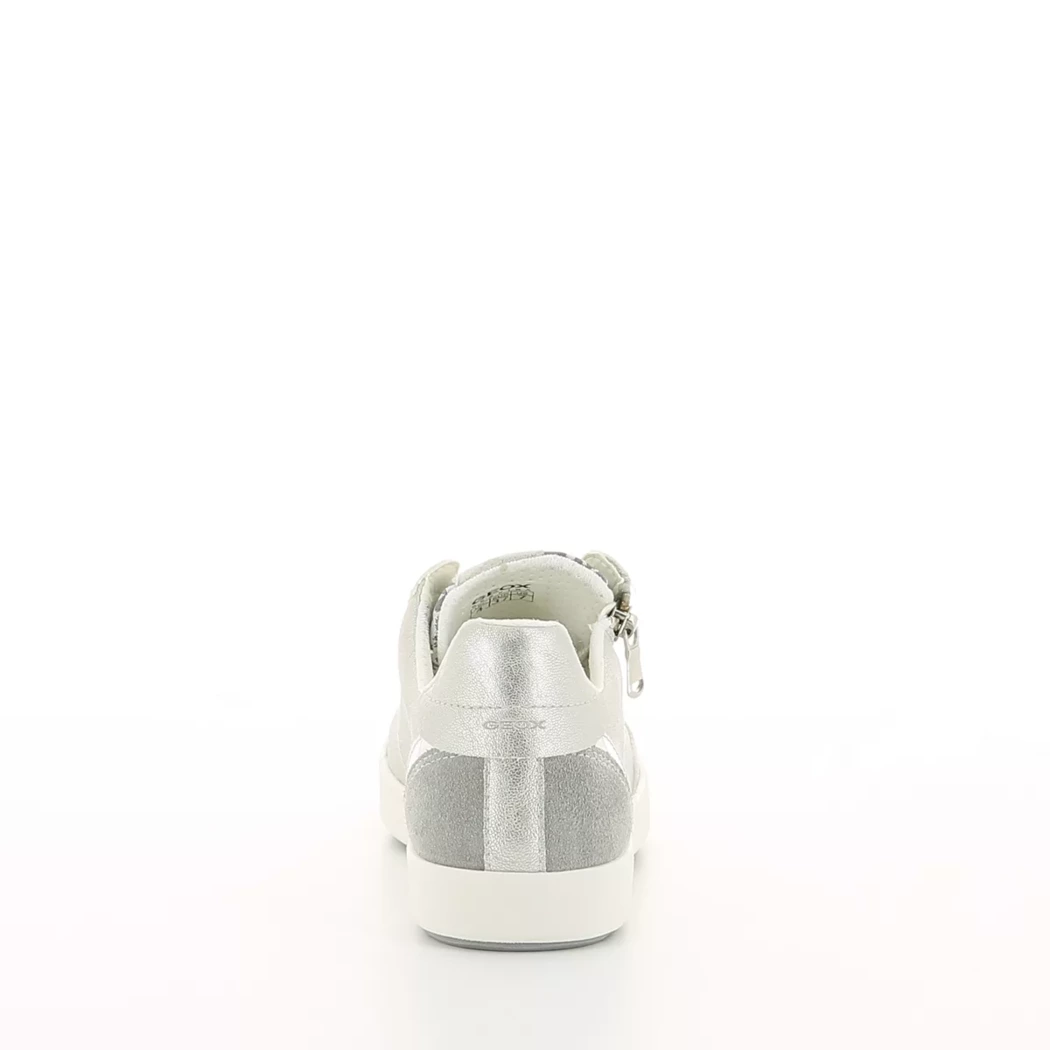 Image (3) de la chaussures Geox - Baskets Argent en Cuir synthétique