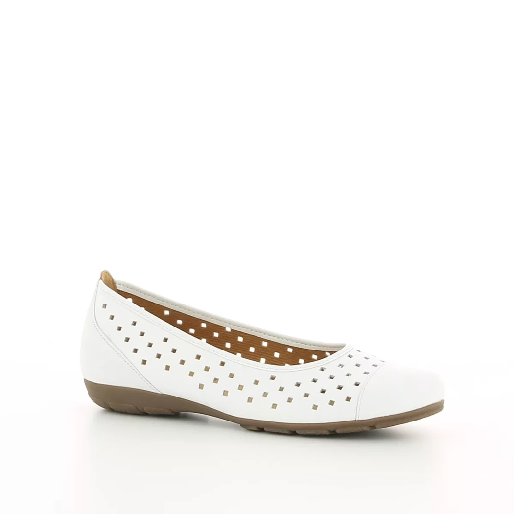 Image (1) de la chaussures Gabor - Ballerines Blanc en Cuir
