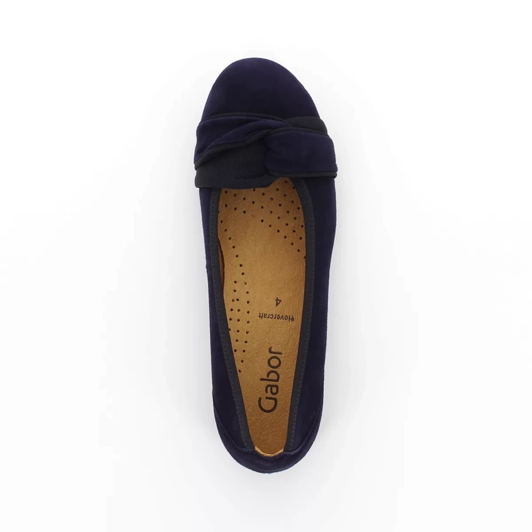 Image (6) de la chaussures Gabor - Ballerines Bleu en Cuir nubuck