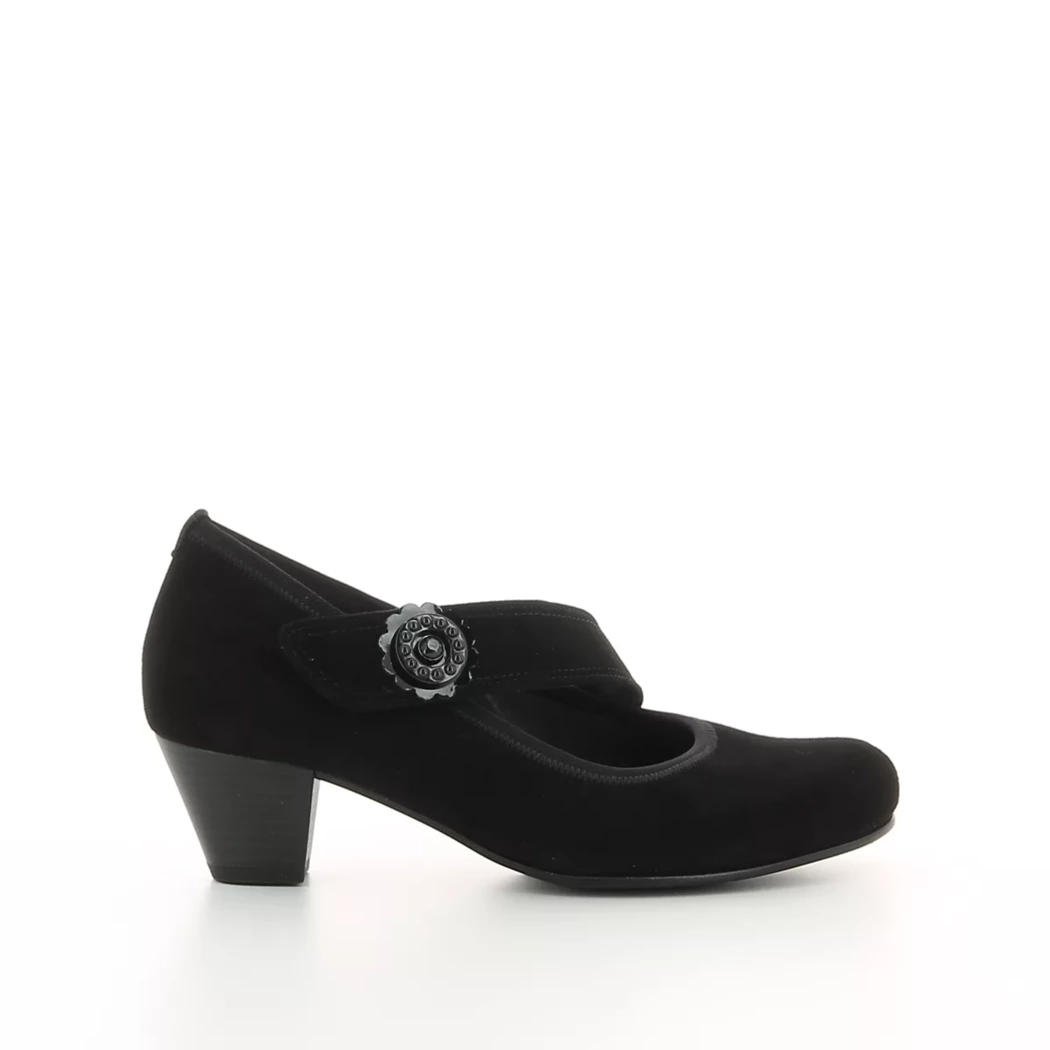 Image (2) de la chaussures Gabor - Escarpins Noir en Cuir nubuck