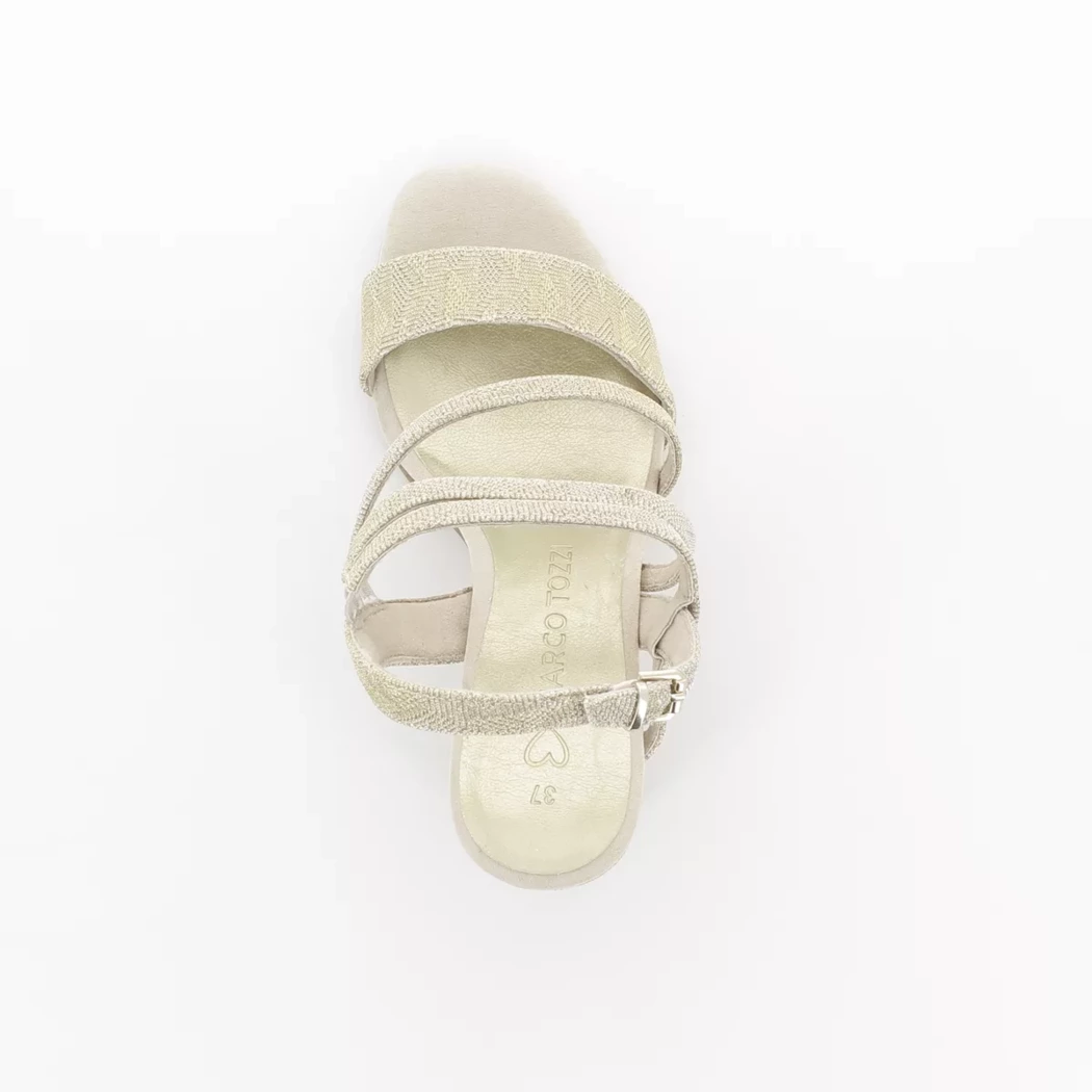 Image (6) de la chaussures Marco Tozzi - Sandales et Nu-Pieds Or / Bronze / Platine en Textile