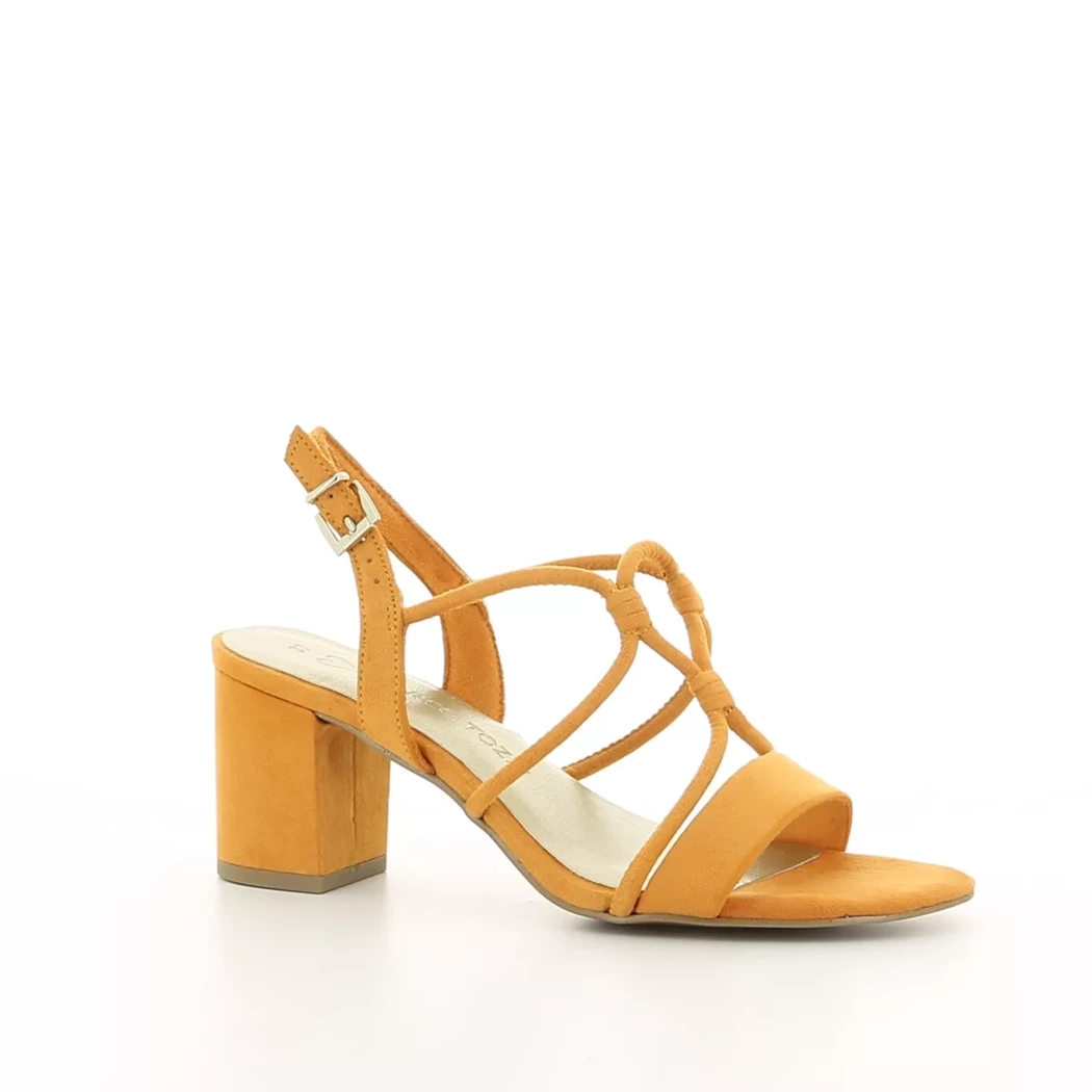 Image (1) de la chaussures Marco Tozzi - Sandales et Nu-Pieds Orange en Cuir synthétique