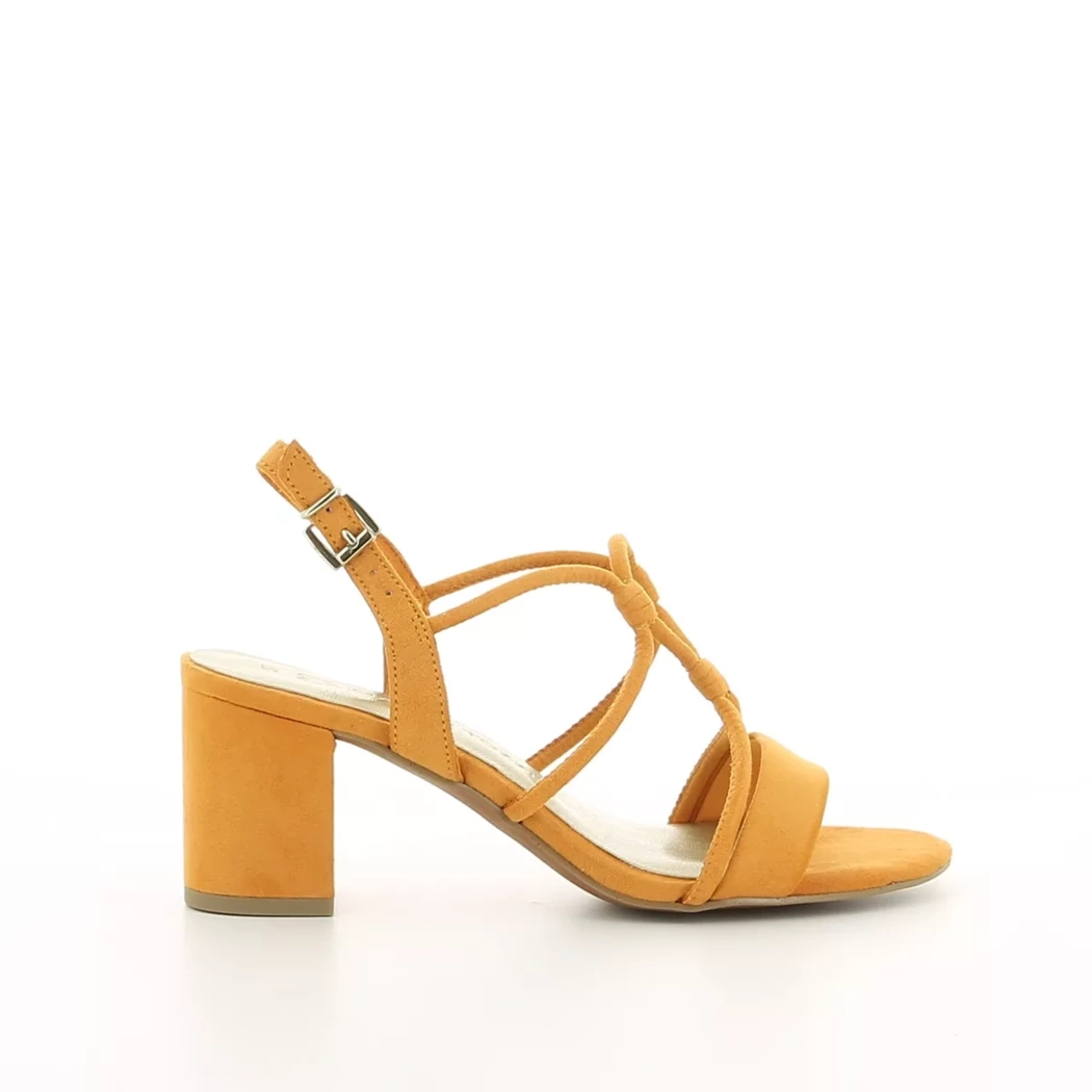 Image (2) de la chaussures Marco Tozzi - Sandales et Nu-Pieds Orange en Cuir synthétique
