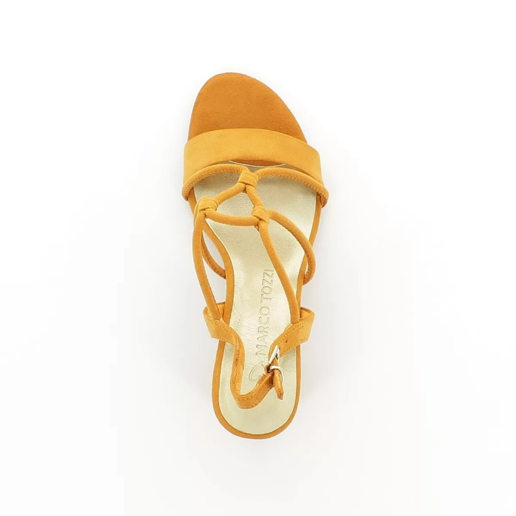 Image (6) de la chaussures Marco Tozzi - Sandales et Nu-Pieds Orange en Cuir synthétique