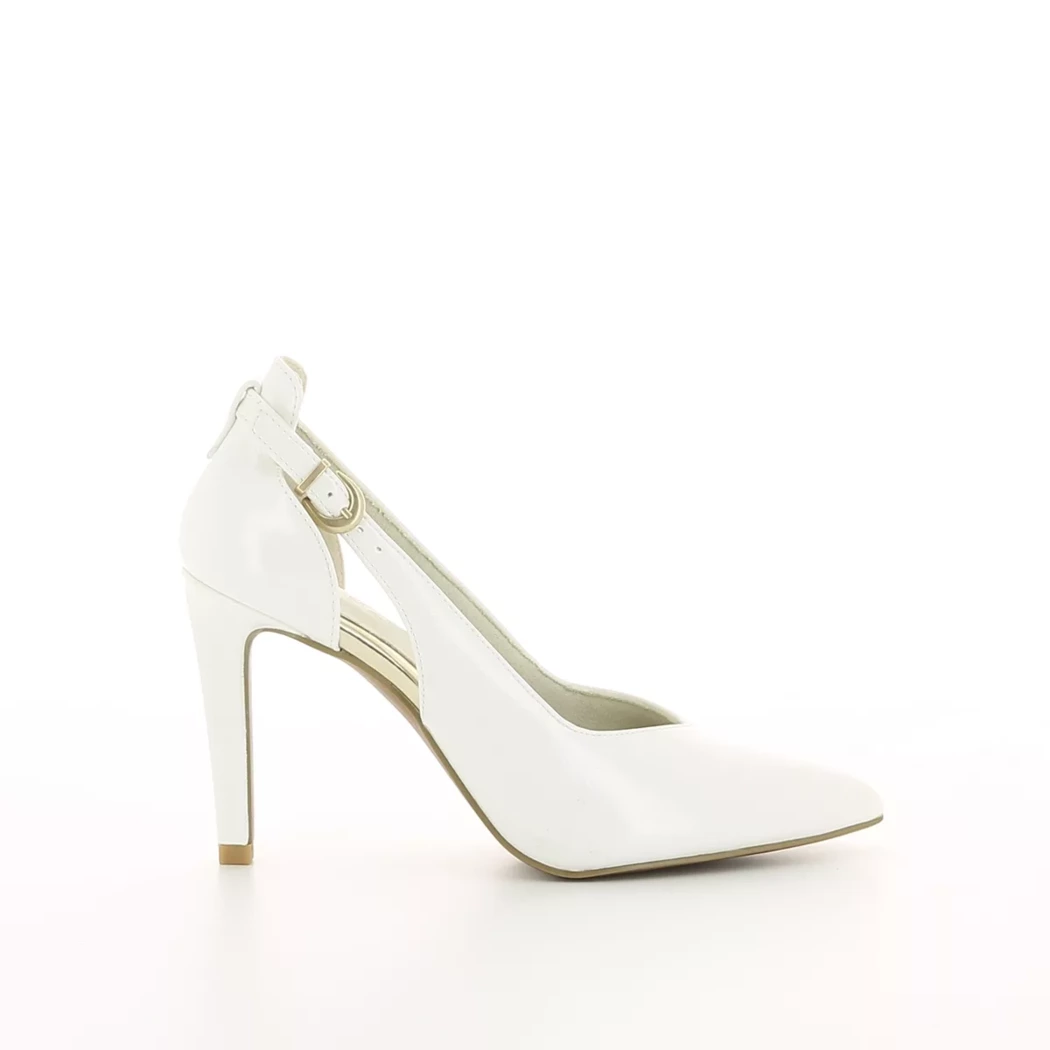 Image (2) de la chaussures Marco Tozzi - Escarpins Blanc en Cuir synthétique
