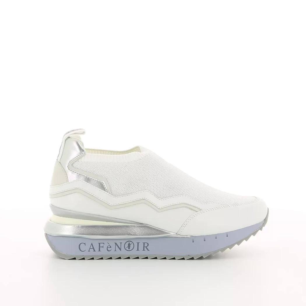 Image (2) de la chaussures Cafe Noir - Baskets Blanc en Textile