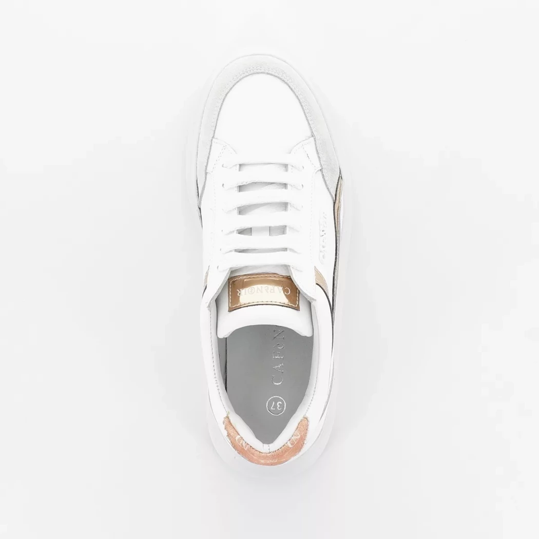 Image (6) de la chaussures Cafe Noir - Baskets Blanc en Cuir