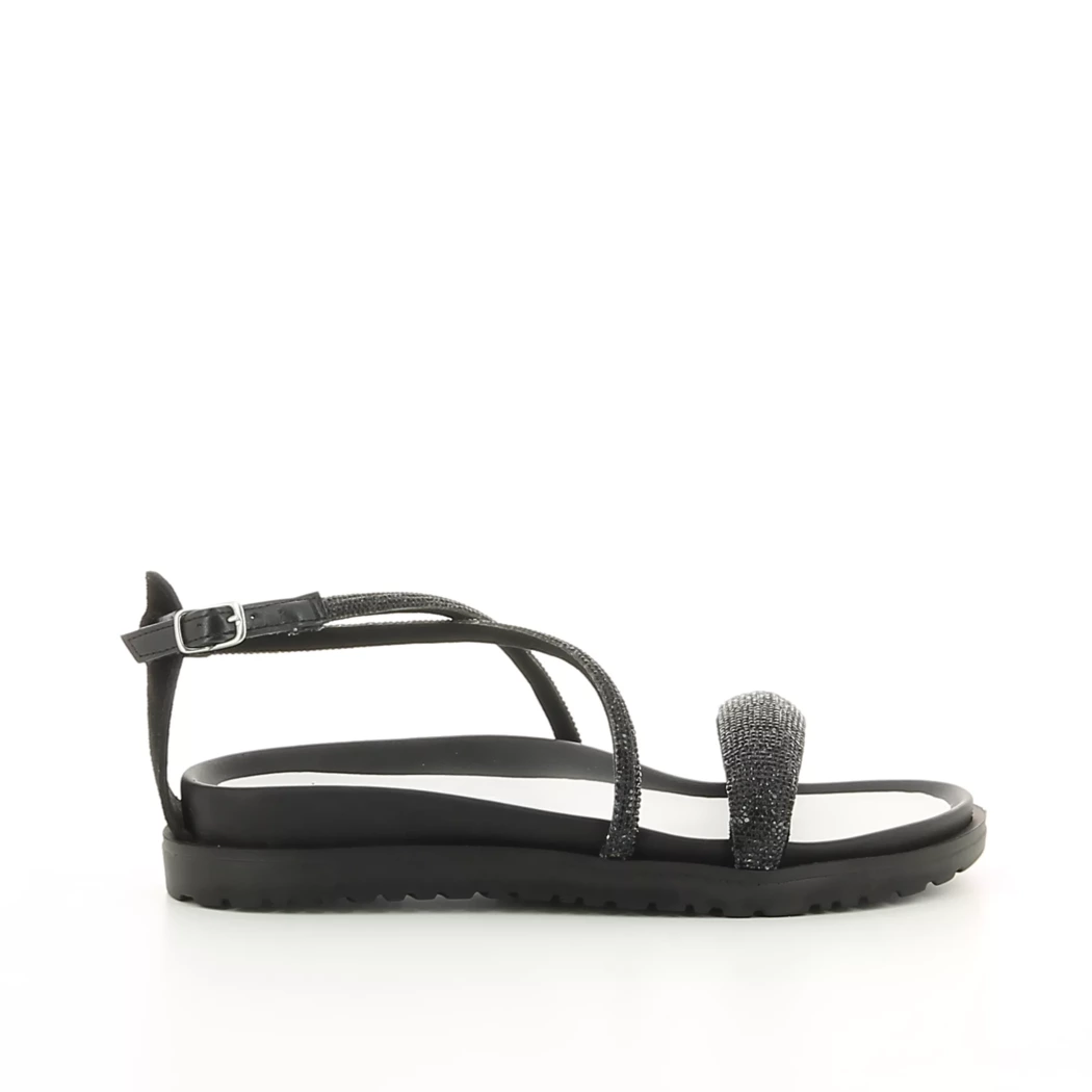 Image (2) de la chaussures Cafe Noir - Sandales et Nu-Pieds Noir en Textile