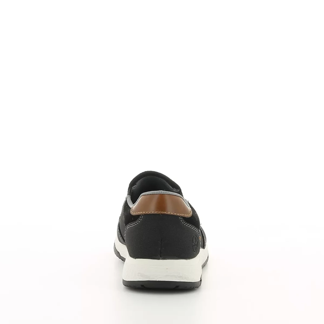 Image (3) de la chaussures Rieker - Mocassins Noir en Textile