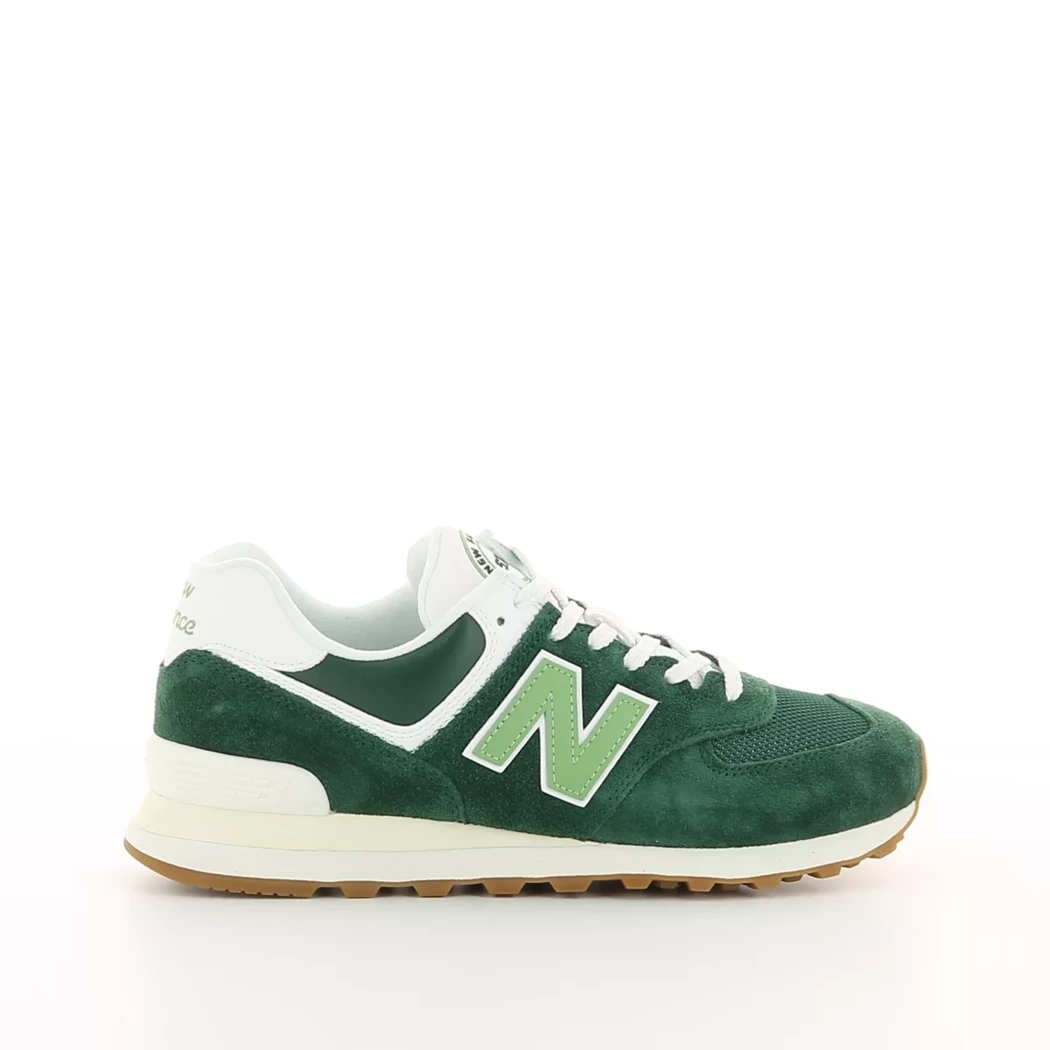 Image (2) de la chaussures New Balance - Baskets Vert en Cuir nubuck