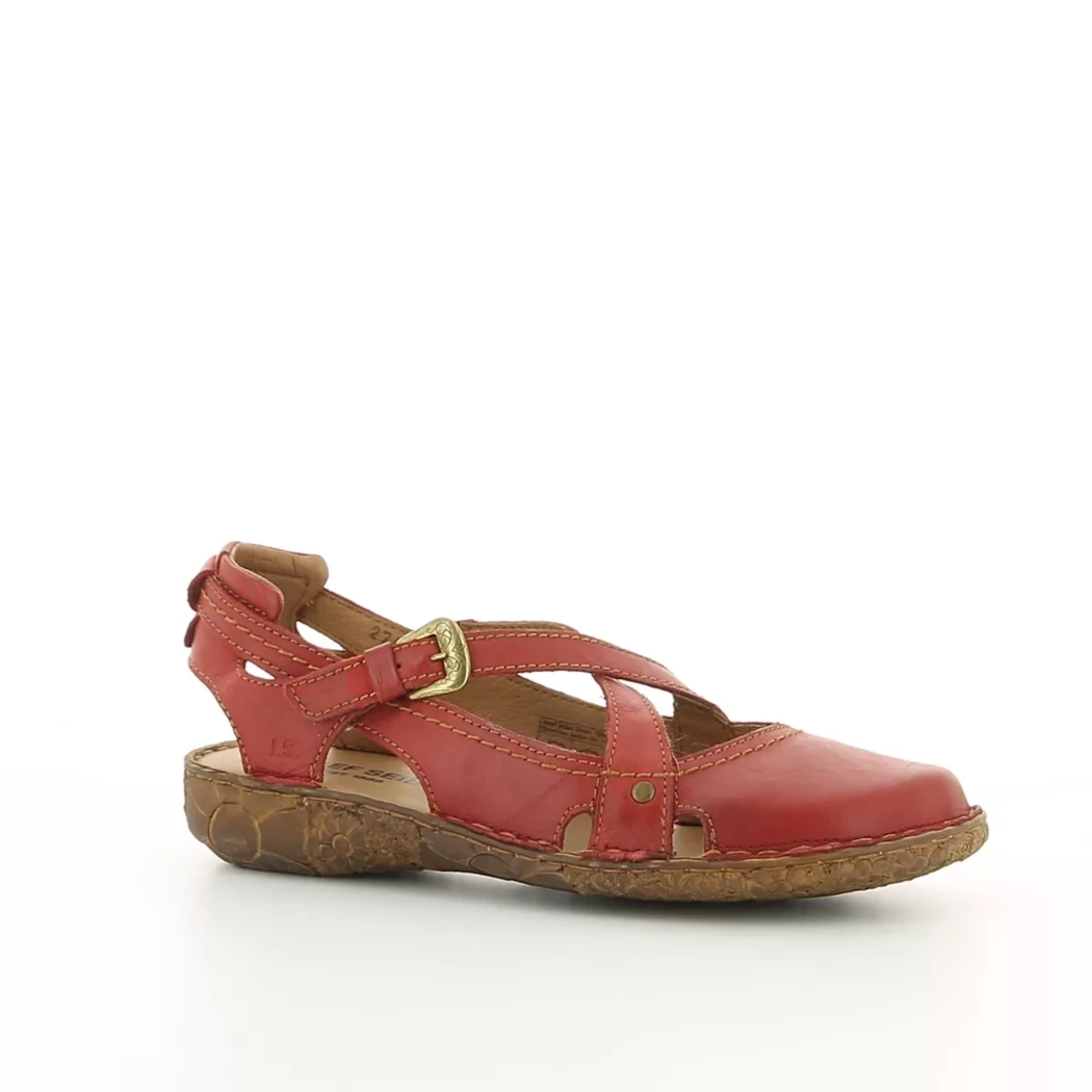 Image (1) de la chaussures Josef Seibel - Escarpins Rouge en Cuir