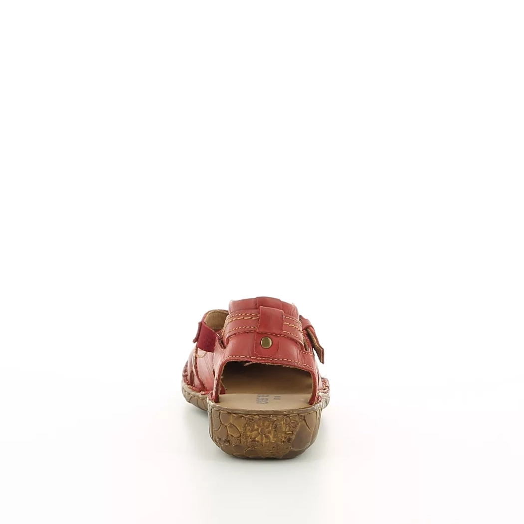 Image (3) de la chaussures Josef Seibel - Escarpins Rouge en Cuir