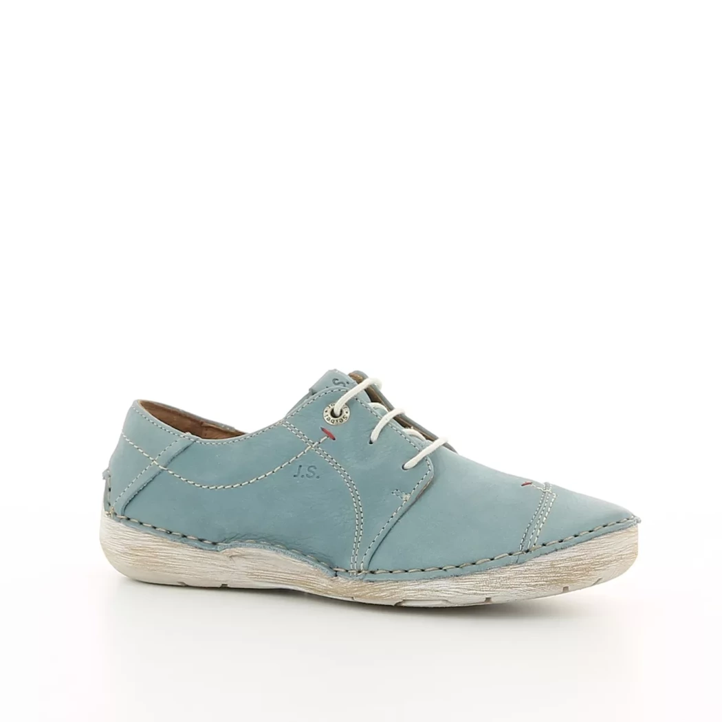 Image (1) de la chaussures Josef Seibel - Chaussures à lacets Bleu en Cuir nubuck