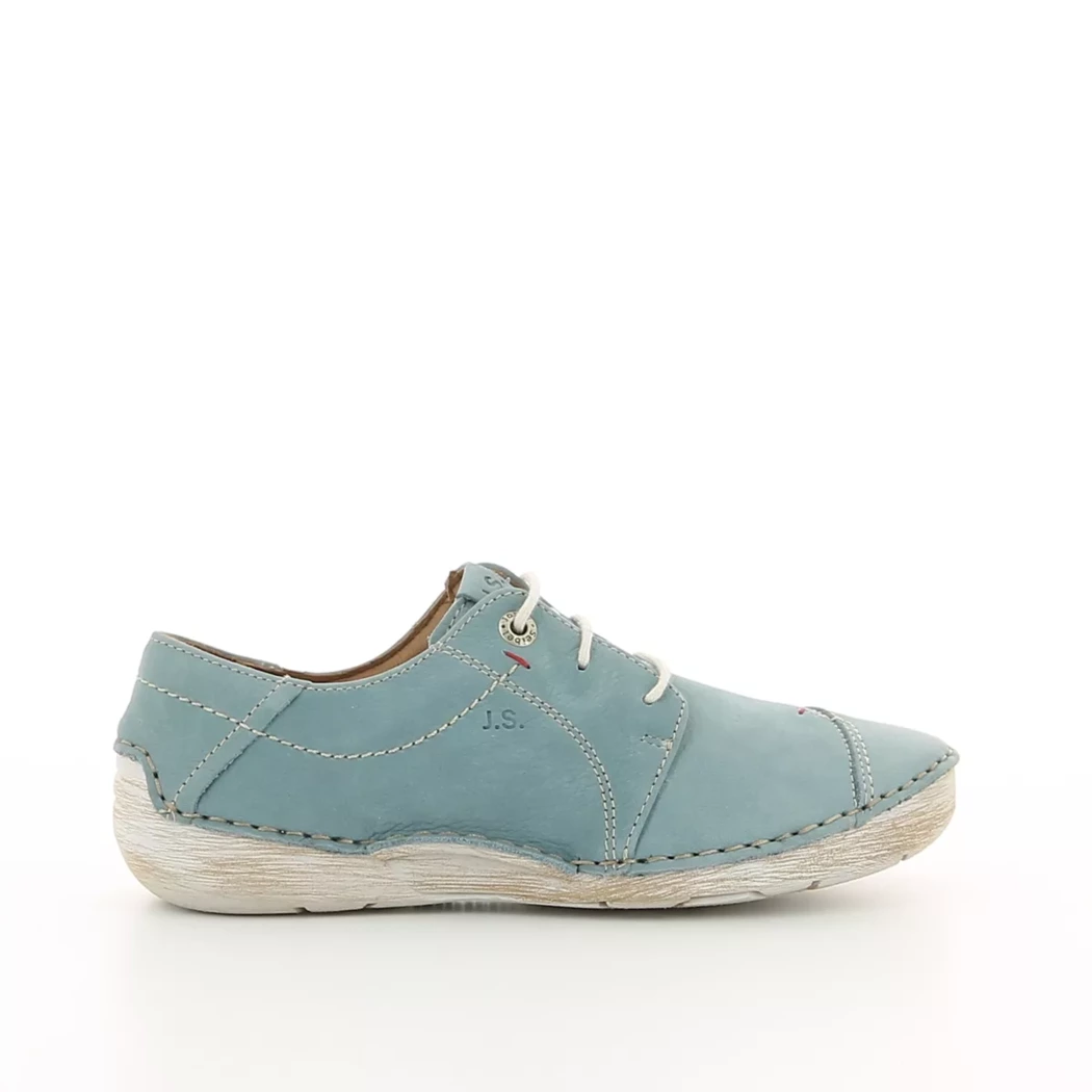 Image (2) de la chaussures Josef Seibel - Chaussures à lacets Bleu en Cuir nubuck