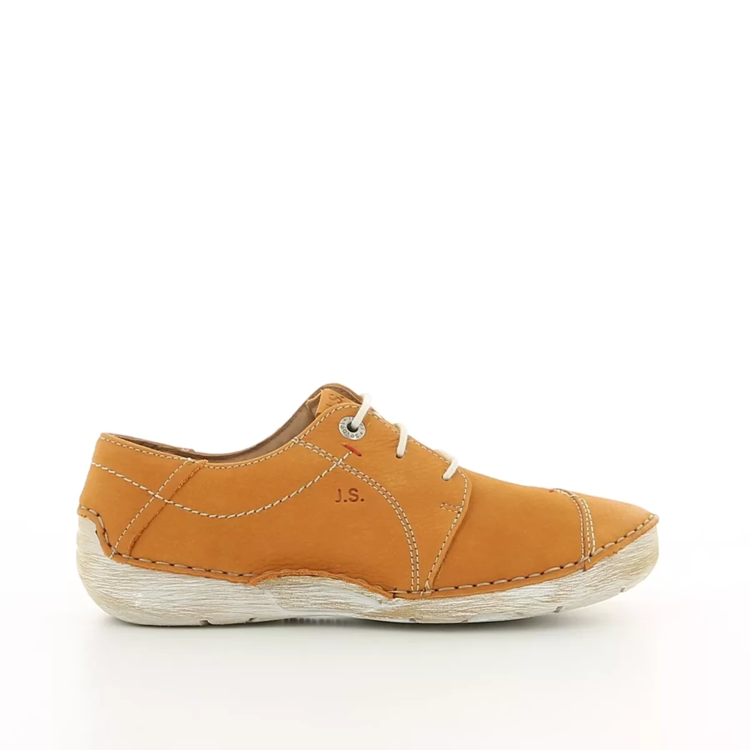 Image (2) de la chaussures Josef Seibel - Chaussures à lacets Orange en Cuir nubuck