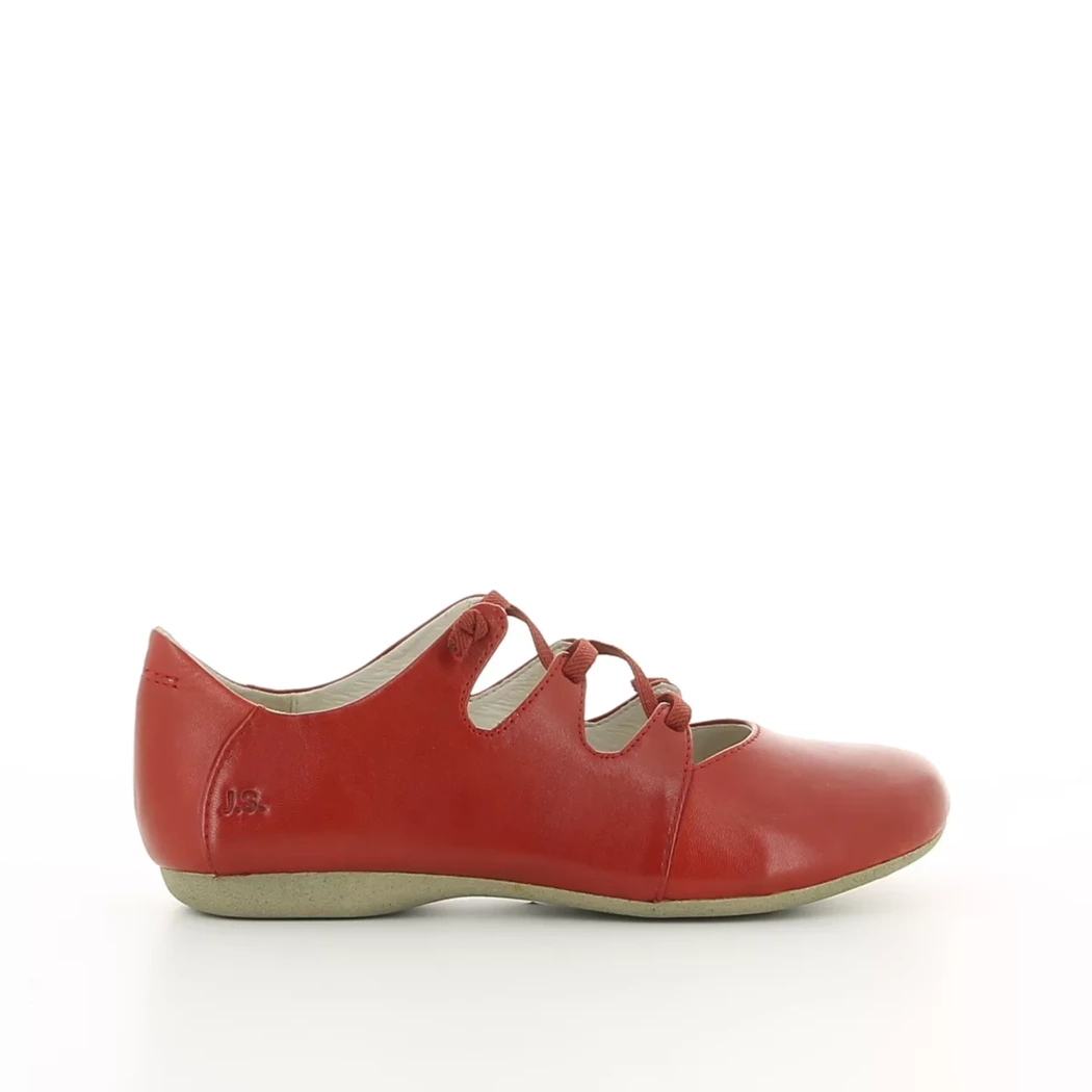 Image (2) de la chaussures Josef Seibel - Ballerines Rouge en Cuir