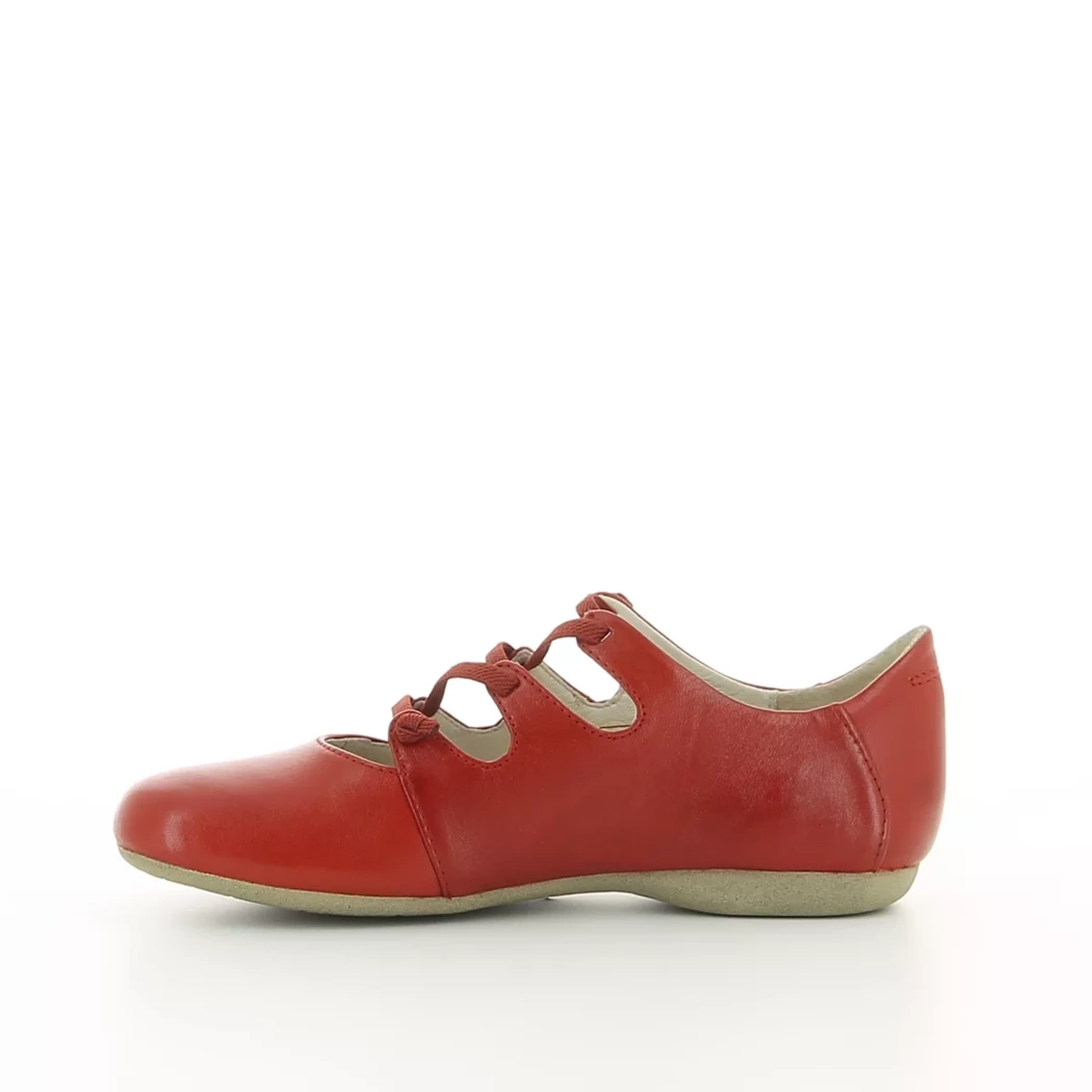 Image (4) de la chaussures Josef Seibel - Ballerines Rouge en Cuir