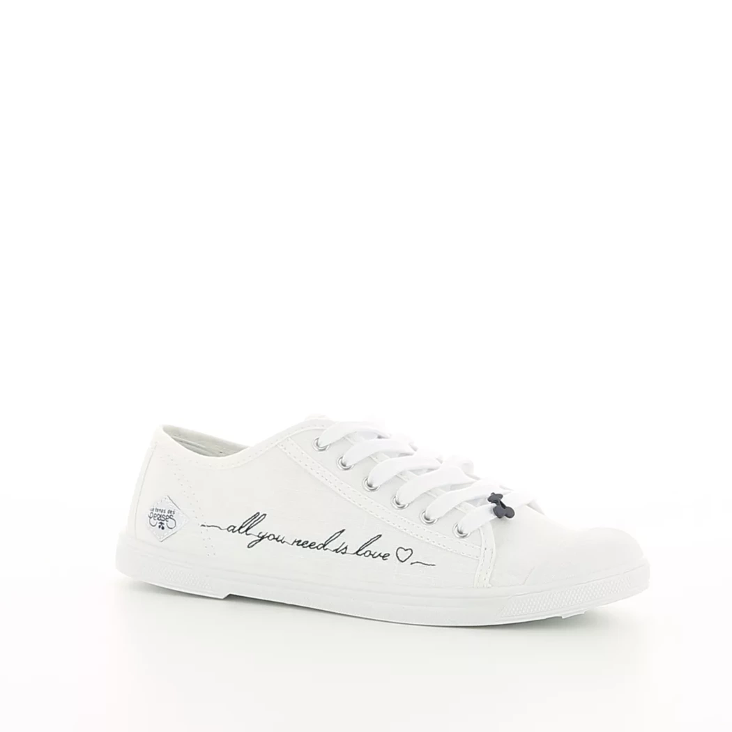 Image (1) de la chaussures Le Temps des Cerises - Baskets Blanc en Textile