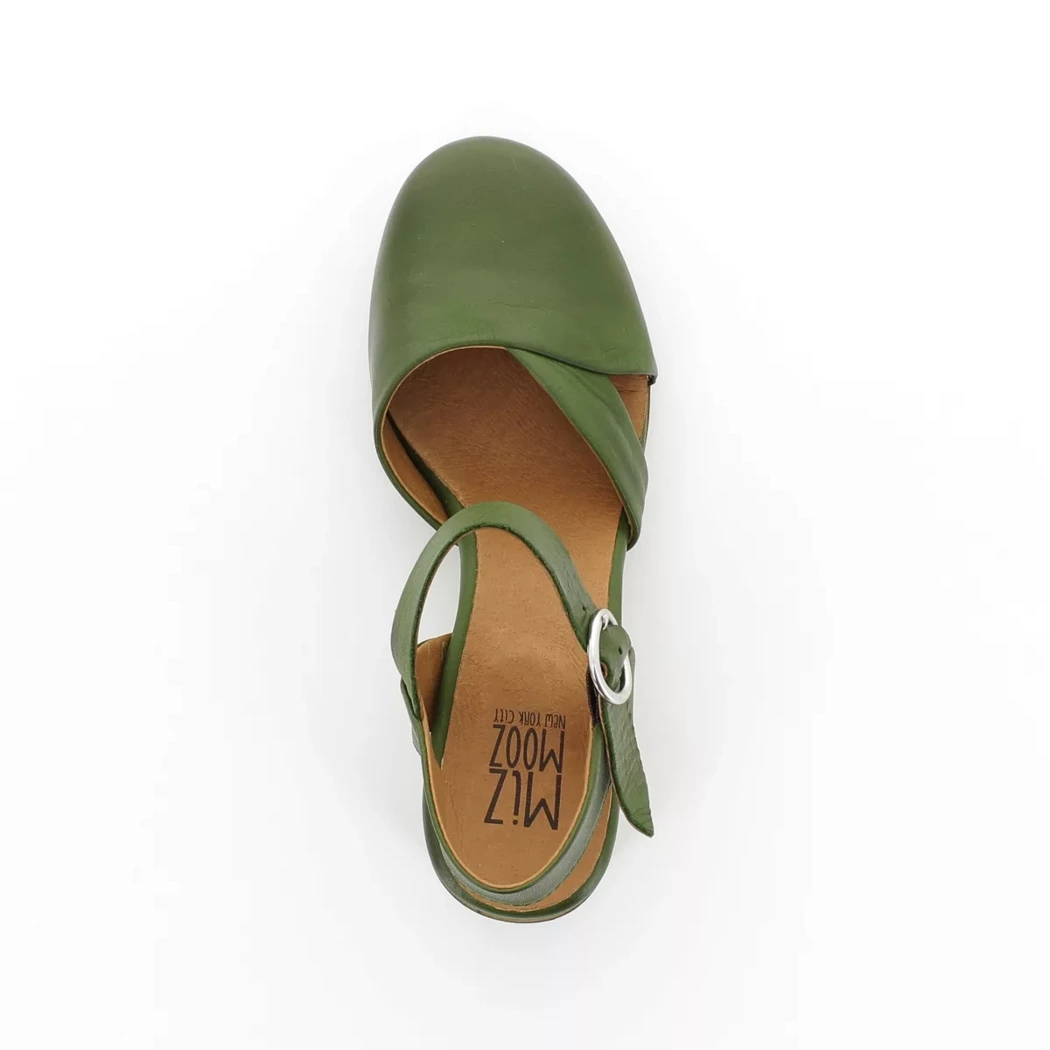 Image (6) de la chaussures Miz Mooz - Escarpins Vert en Cuir