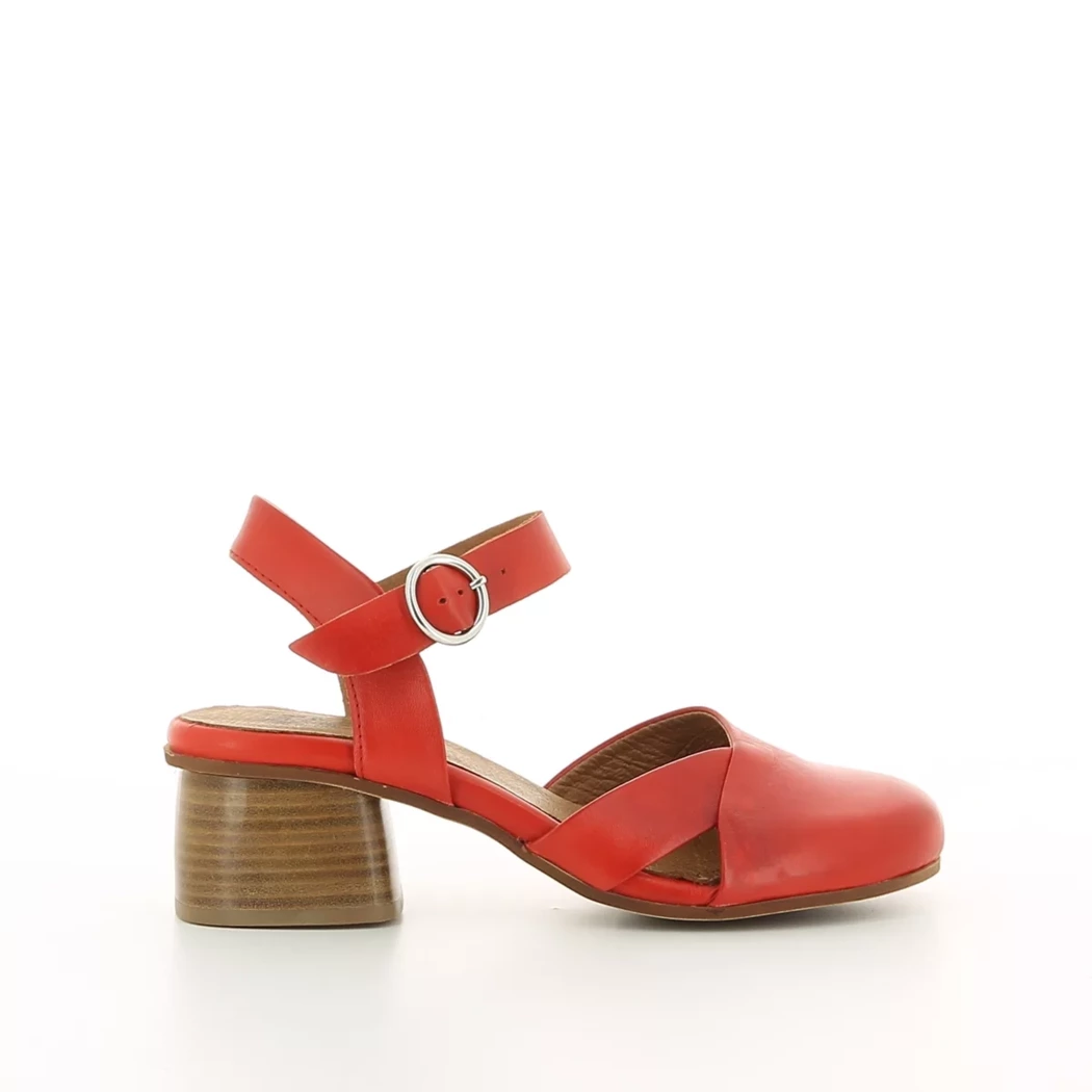 Image (2) de la chaussures Miz Mooz - Escarpins Rouge en Cuir