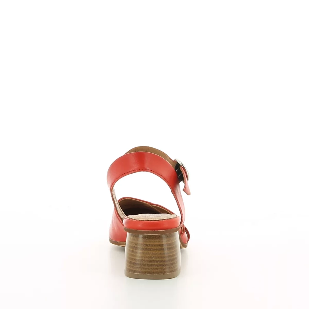 Image (3) de la chaussures Miz Mooz - Escarpins Rouge en Cuir