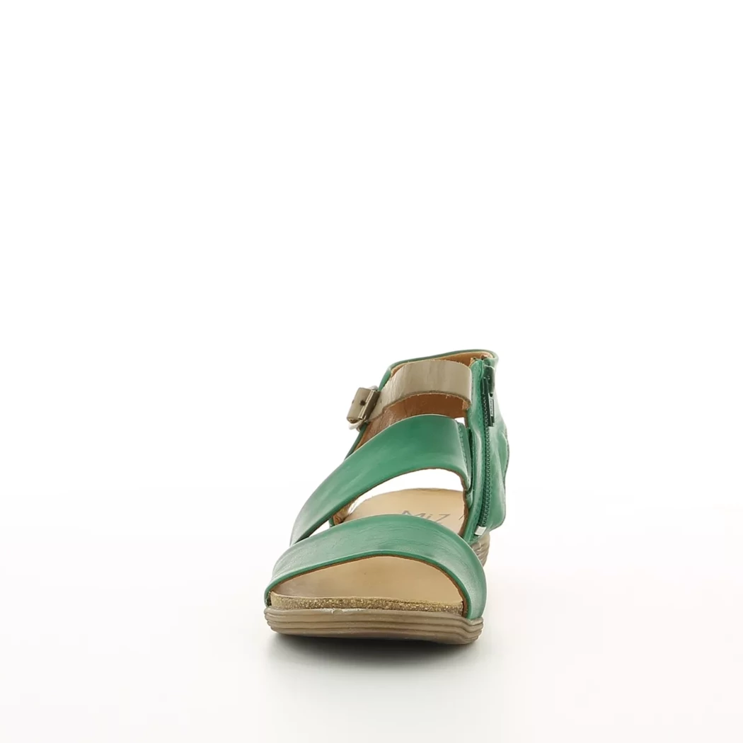 Image (5) de la chaussures Miz Mooz - Sandales et Nu-Pieds Vert en Cuir