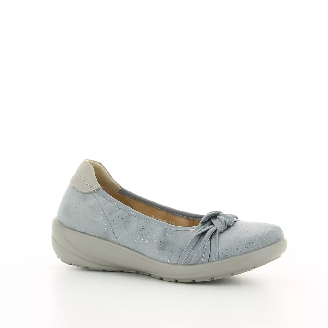 Image (1) de la chaussures G Comfort - Ballerines Bleu en Cuir nubuck