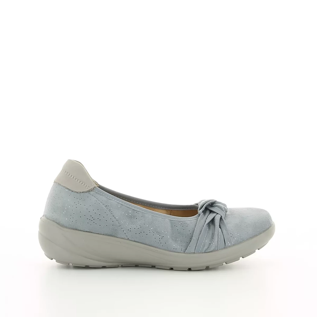 Image (2) de la chaussures G Comfort - Ballerines Bleu en Cuir nubuck