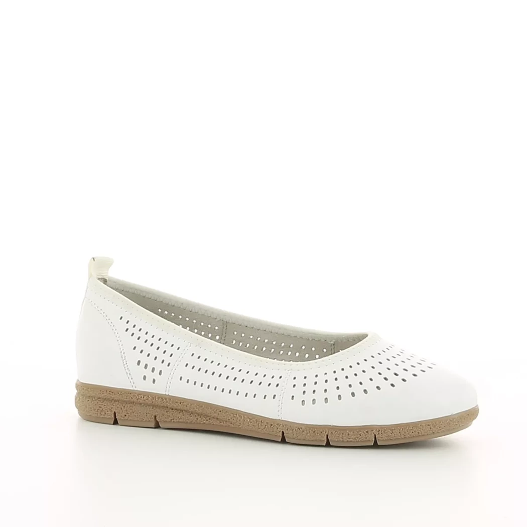 Image (1) de la chaussures Tamaris Comfort - Ballerines Blanc en Cuir