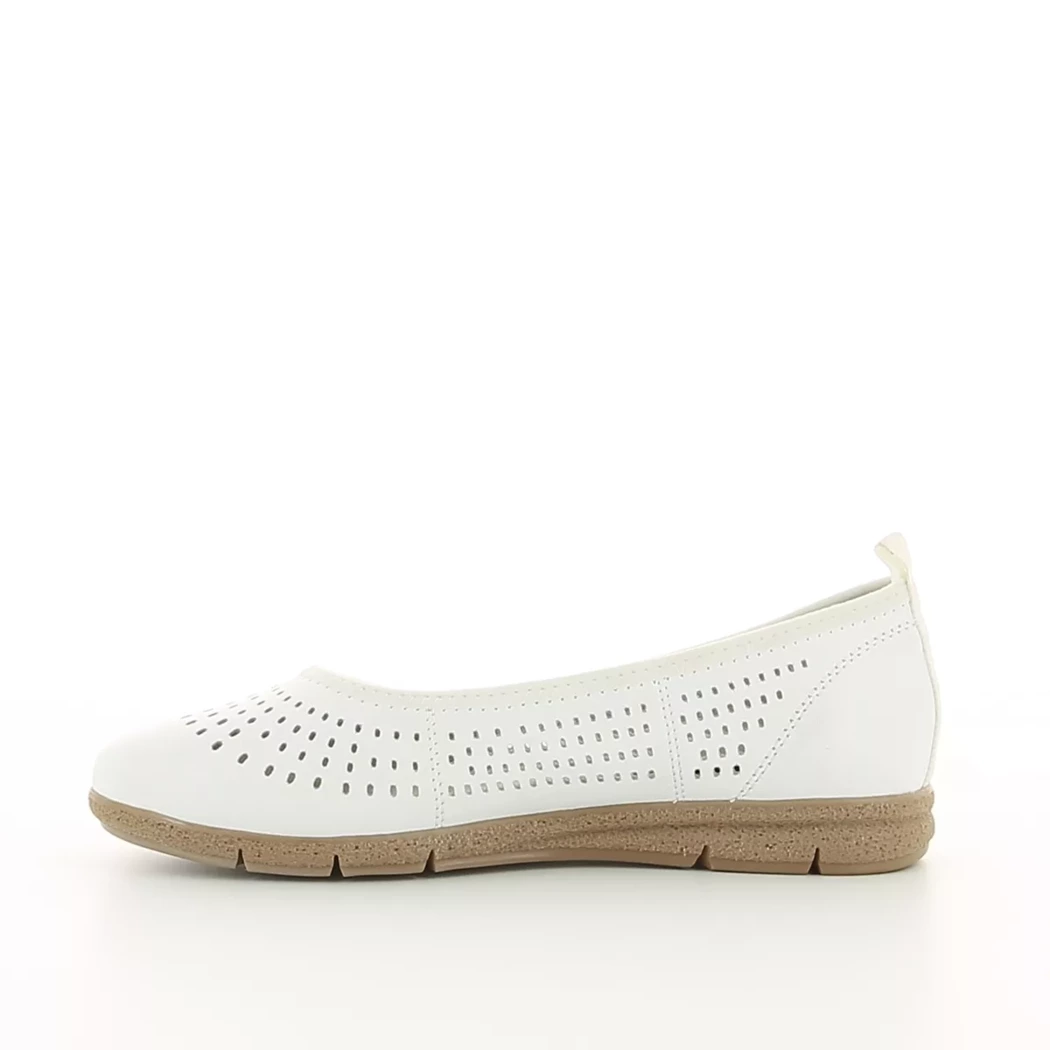 Image (4) de la chaussures Tamaris Comfort - Ballerines Blanc en Cuir