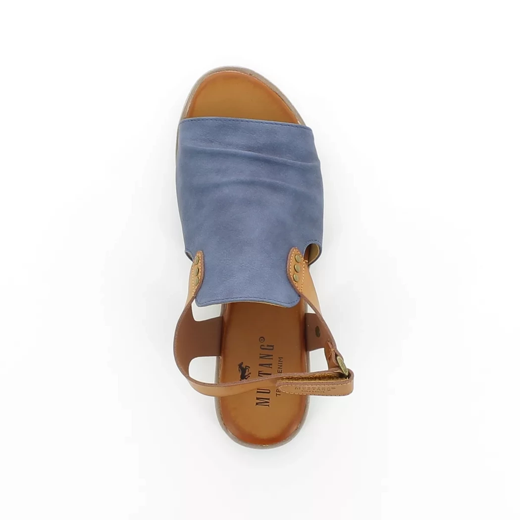 Image (6) de la chaussures Mustang - Sandales et Nu-Pieds Bleu en Cuir synthétique