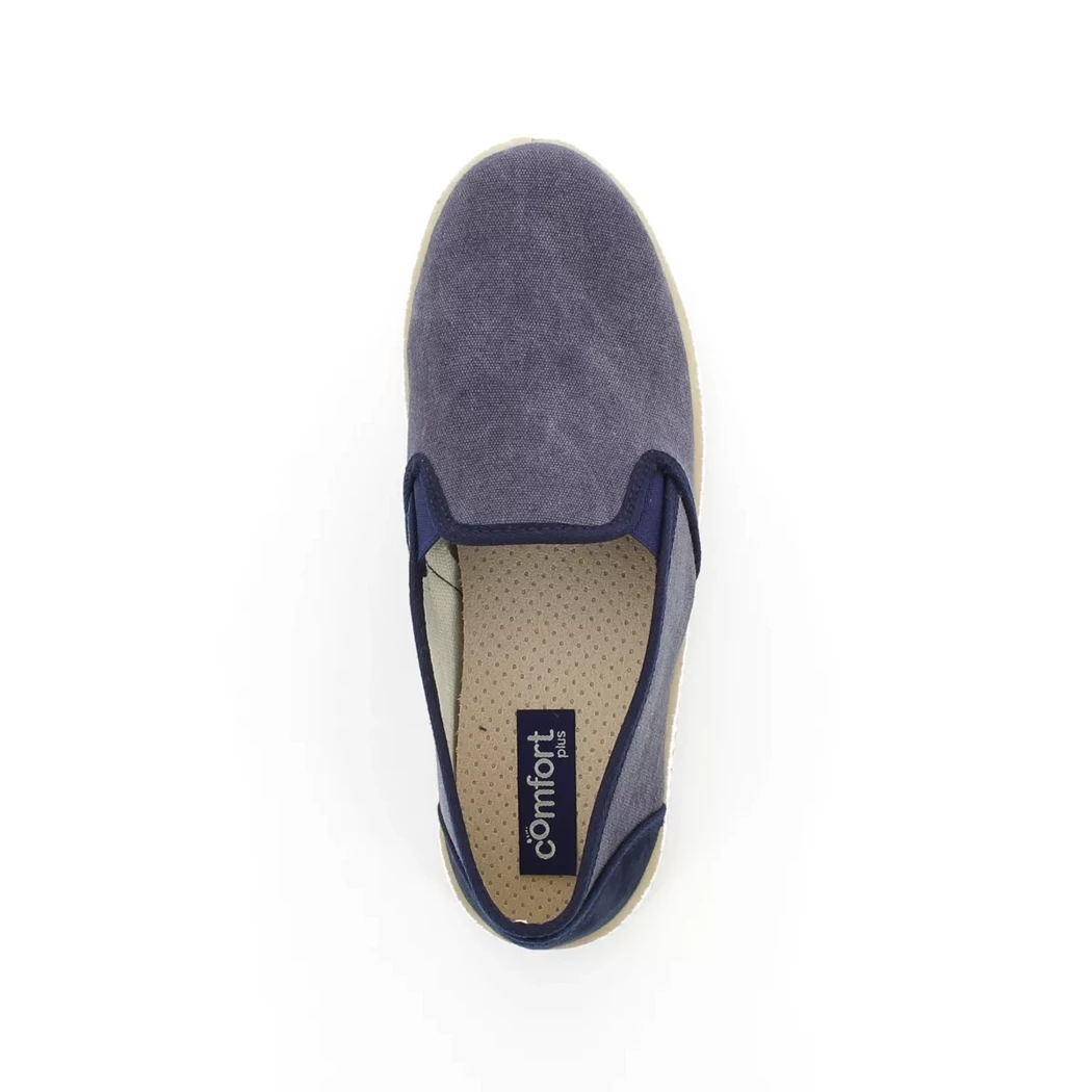 Image (6) de la chaussures Comfort Plus - Mocassins Bleu en Textile