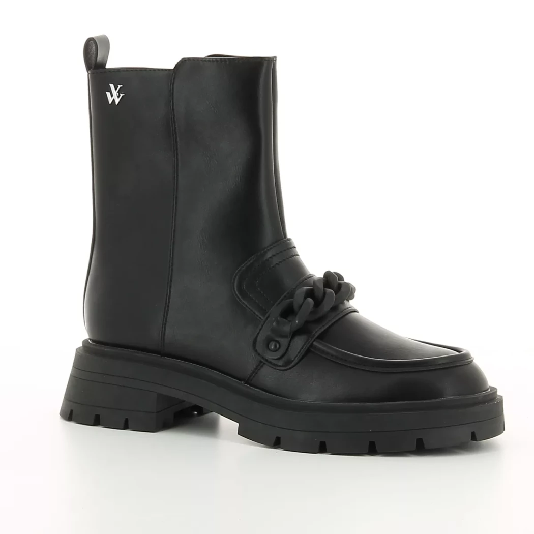 Image (1) de la chaussures Vanessa Wu - Boots Noir en Cuir