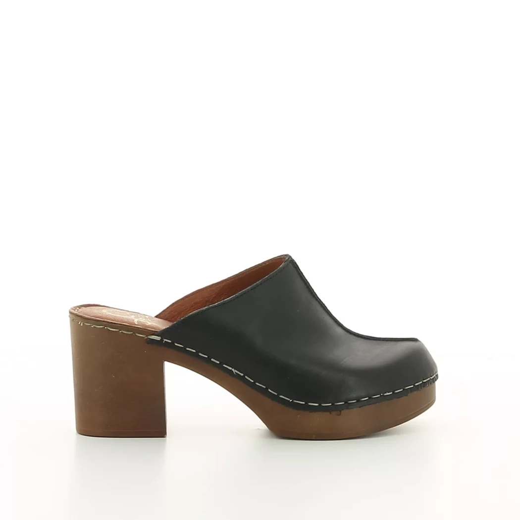 Image (2) de la chaussures Dozo - Mules et Sabots Noir en Cuir