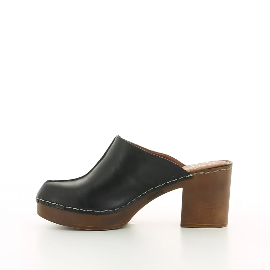 Image (4) de la chaussures Dozo - Mules et Sabots Noir en Cuir