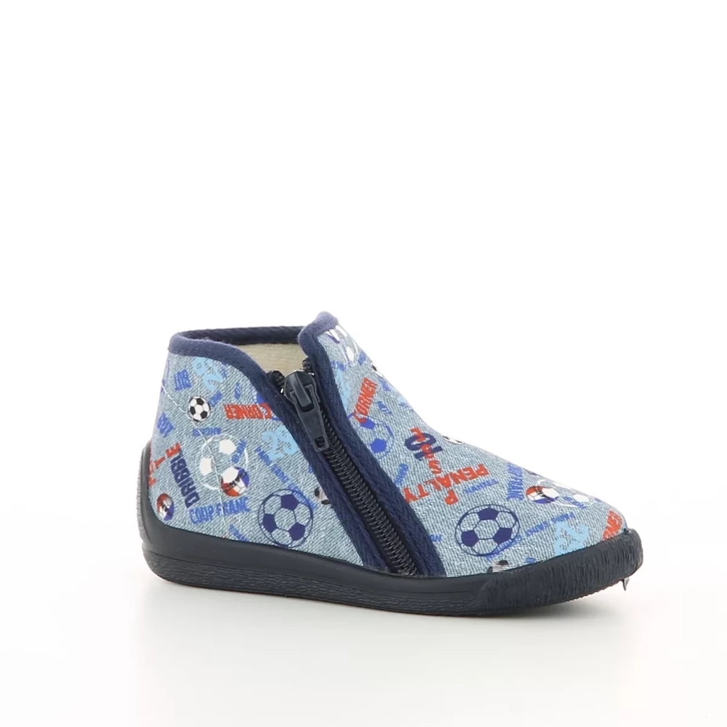 Image (1) de la chaussures Bellamy - Pantoufles et Chaussons Bleu en Textile