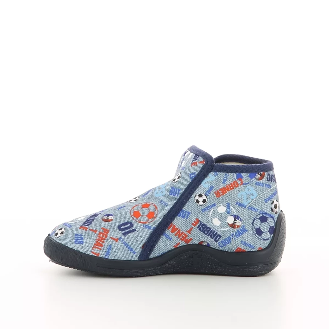 Image (4) de la chaussures Bellamy - Pantoufles et Chaussons Bleu en Textile