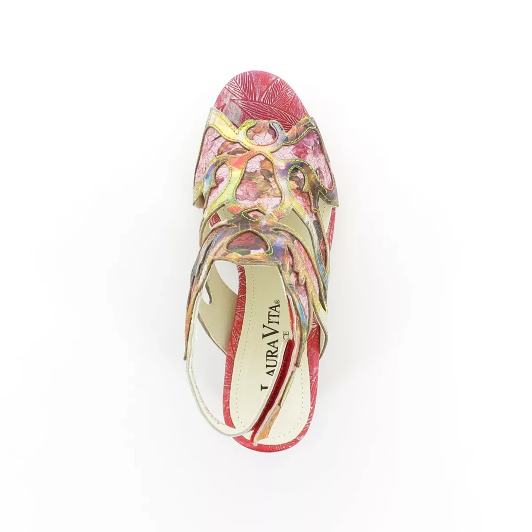 Image (6) de la chaussures Laura Vita - Sandales et Nu-Pieds Multicolore en Cuir